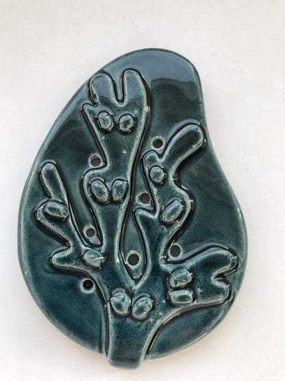 Ceramic Shampoo Holder - Deep Sea Blue